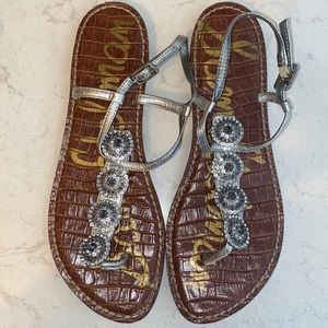 Silver Steve Edelman sandals